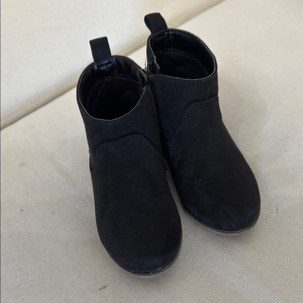 Kids Black Ankle Boots